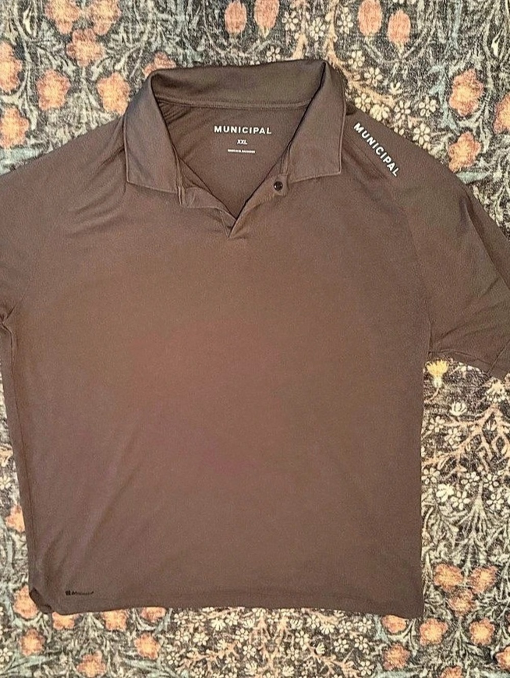 MUNICIPAL Sportcross Polo Men's Polo Shirt in Dark Grey Size XXL